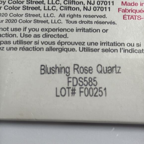 NWT Color Street "Blushing Rose Quartz" Nail Polish Strips - Picture 4 of 4